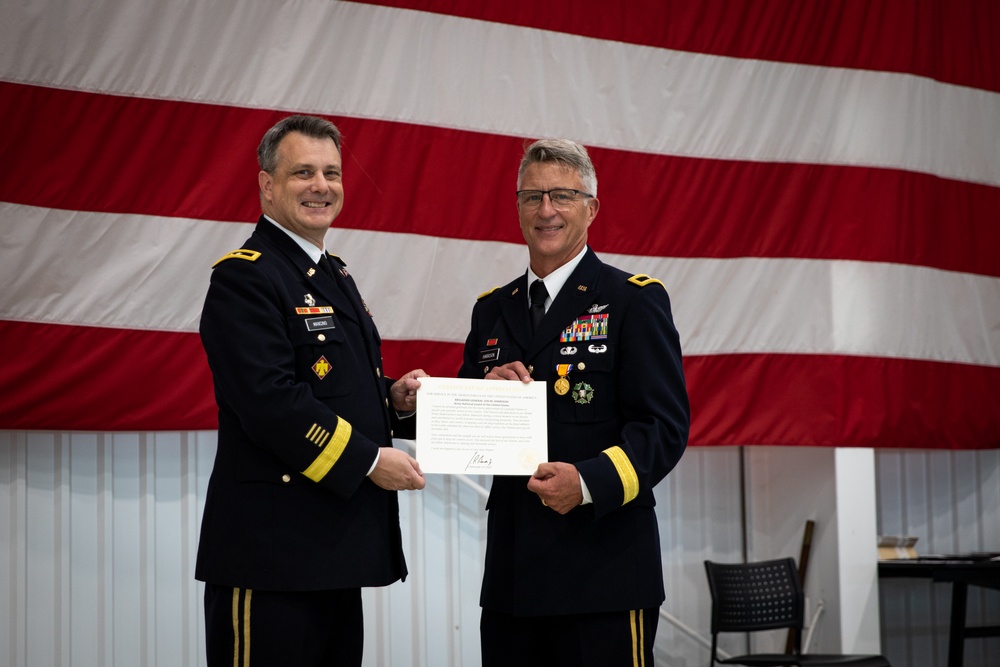 Brig. Gen. Jon Harrison retires after 39 years of service