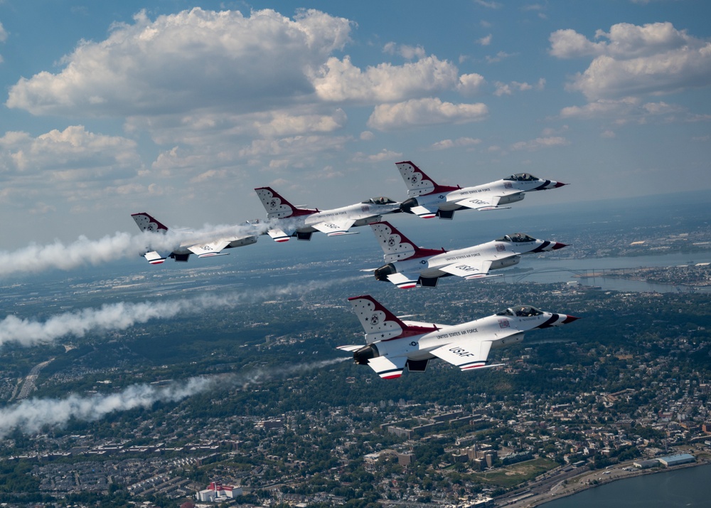 Thunderbirds Fly Over New York