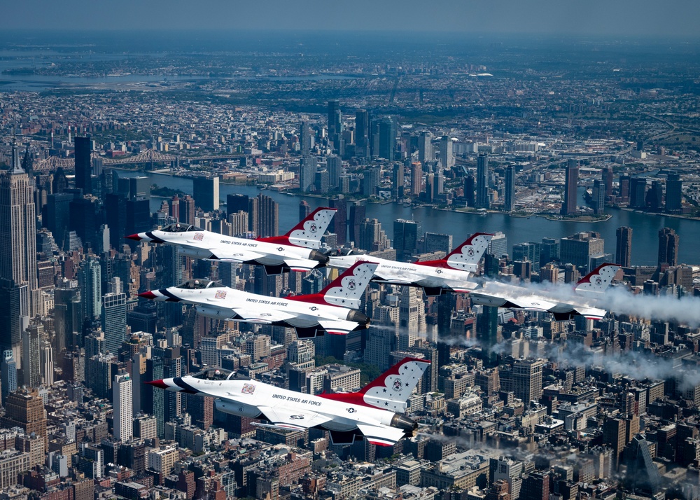 Thunderbirds Fly Over New York