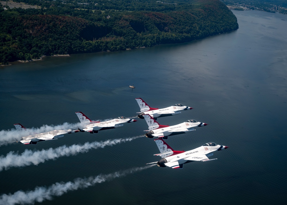 Thunderbirds Fly Over New York