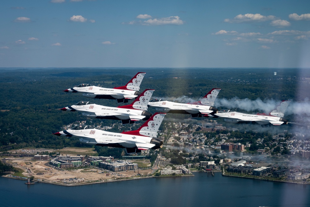 Thunderbirds Fly Over New York