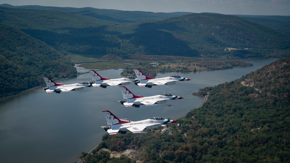 Thunderbirds Fly Over New York