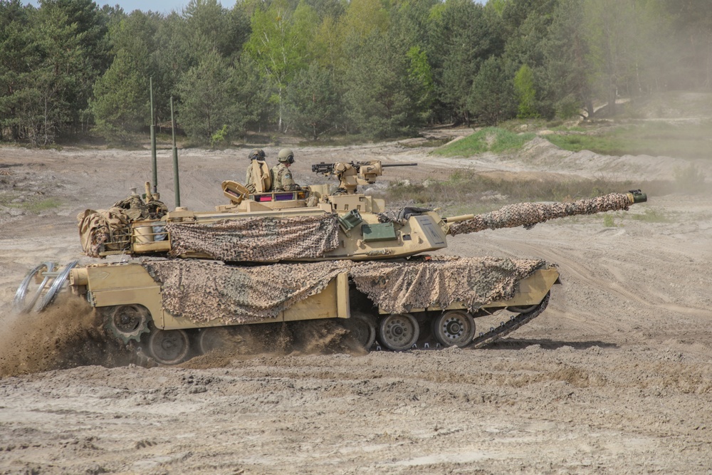 U.S. and Multinational Battle Group Maneuver Anakonda23 Combined Arms Rehearsal