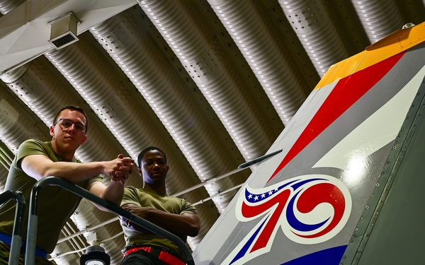 USAF, ROKAF sync with 70th Anniversary tail art