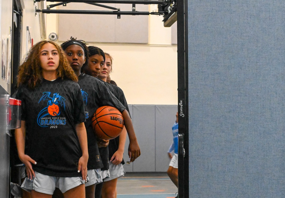 DVIDS - Images - Andersen Middle School girls' basketball team go