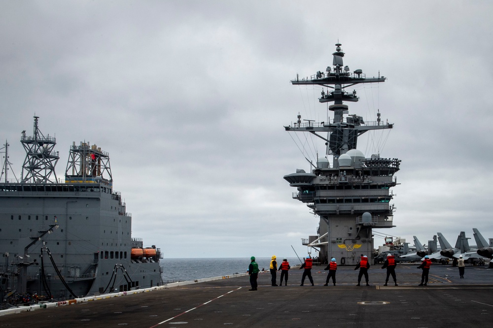 USS Theodore Roosevelt (CVN 71) Replenishment at Sea