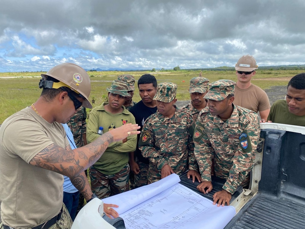 NMCB-5 Conducts Construction Project Timor Leste During Deployment 2023