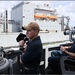 CDR D.R. Tourtelotte and LCDR T.M. Winters during an Underway Replenishment