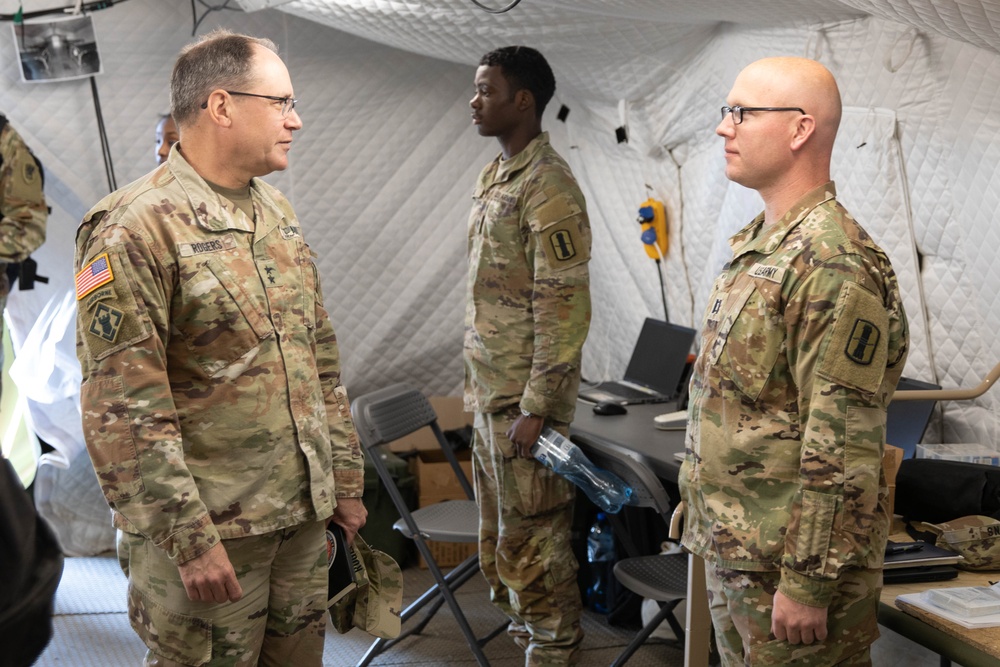 Maj. Gen. Paul Rogers Visits Soldiers in Latvia