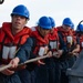 USS Normandy Conducts a Replenishment-at-Sea