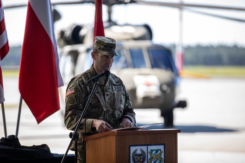 Col. Morris Speaks during the TOA Powidz, Poland