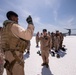 Three Marines assigned to VMM-364 (REIN) ‘Purple Foxes’ were promoted and one re-enlisted during a ceremony on Lake Assal, Djibouti.