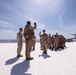 Three Marines assigned to VMM-364 (REIN) ‘Purple Foxes’ were promoted and one re-enlisted during a ceremony on Lake Assal, Djibouti.