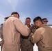 Three Marines assigned to VMM-364 (REIN) ‘Purple Foxes’ were promoted and one re-enlisted during a ceremony on Lake Assal, Djibouti.