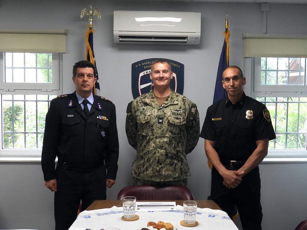 Chania Fire Brigade’s Fire Chief visits NSA Souda Bay