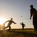 Marines play sports during Mission Rehearsal Exercise 1-23