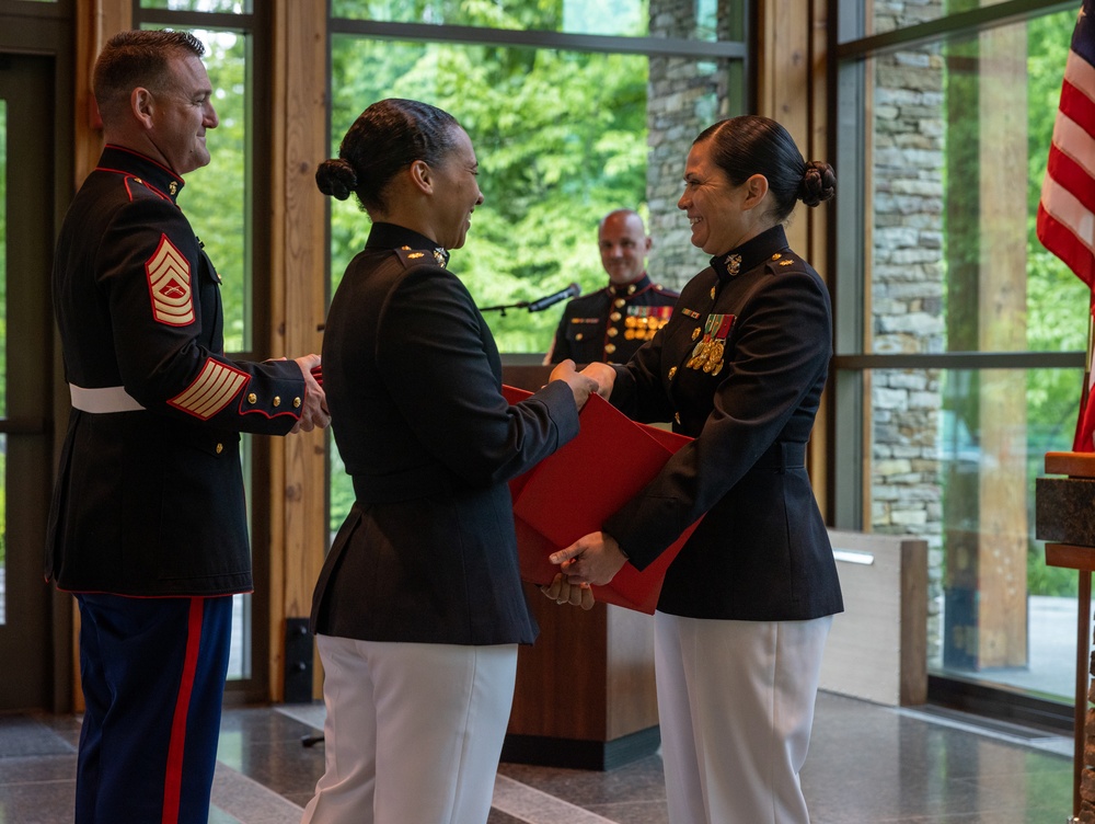 Maj. Godinez retirement ceremony