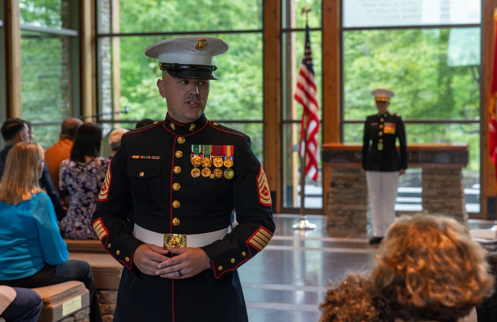 Maj. Godinez retirement ceremony