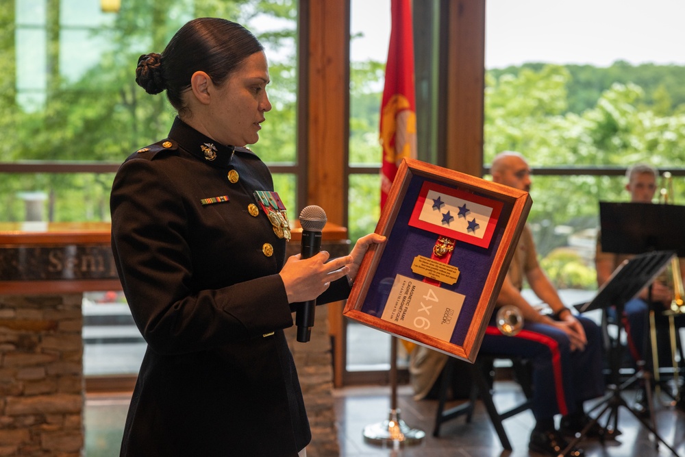 Maj. Godinez retirement ceremony