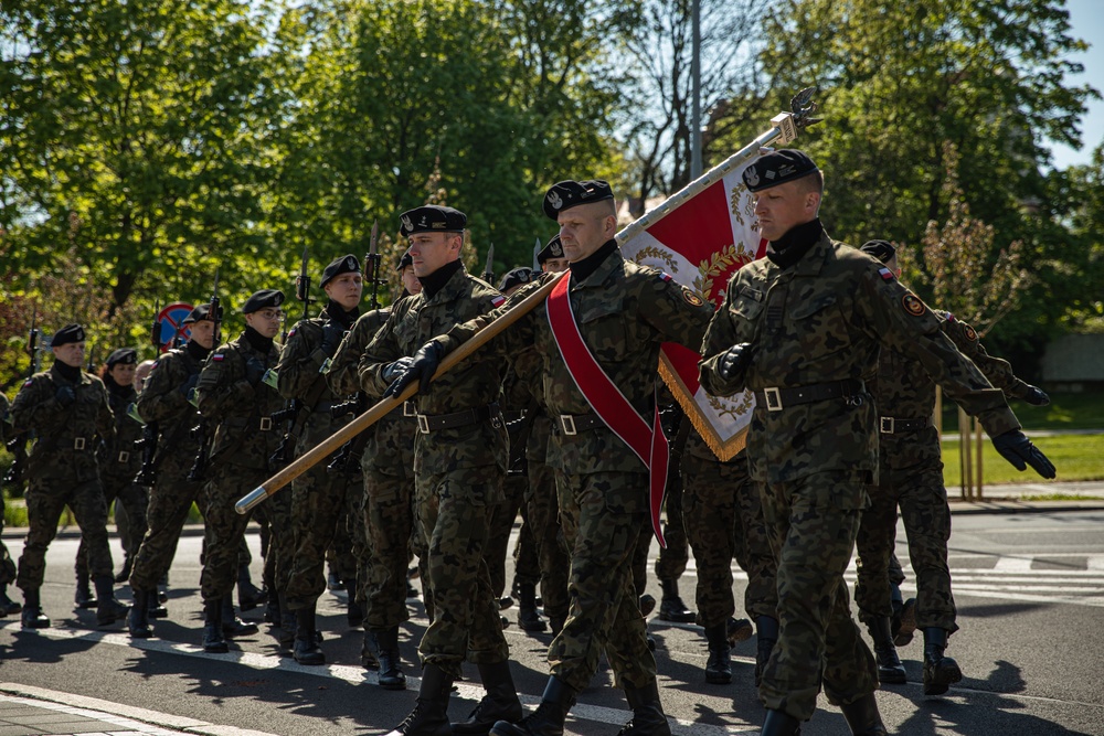 U.S. Army Garrison Poland Attends a Victory in Europe Day Ceremony in Poznan