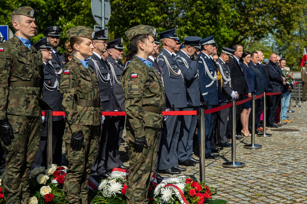 U.S. Army Garrison Poland Attends a Victory in Europe Day Ceremony in Poznan