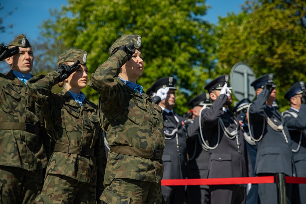 U.S. Army Garrison Poland Attends a Victory in Europe Day Ceremony in Poznan