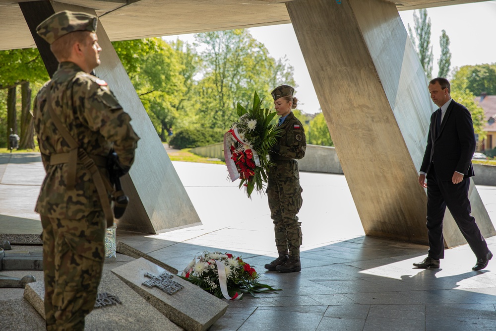 U.S. Army Garrison Poland Attends a Victory in Europe Day Ceremony in Poznan