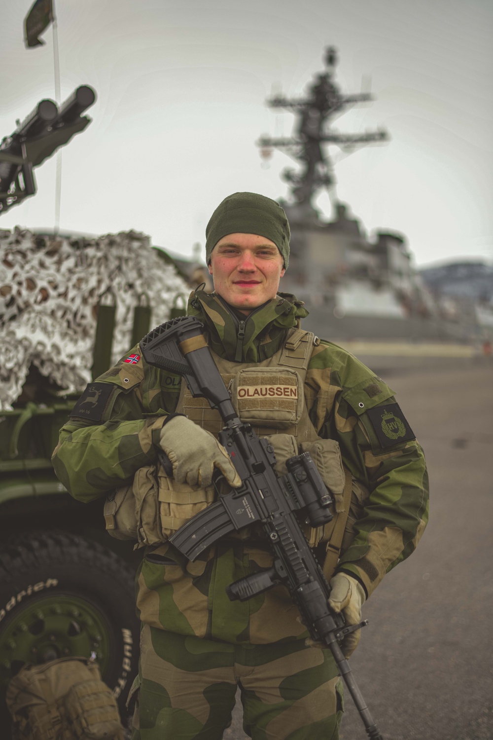 Norwegian Home Guard stands watch in Tromsø