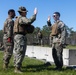 U.S. Marine reenlists during Mission Rehearsal Exercise 1-23