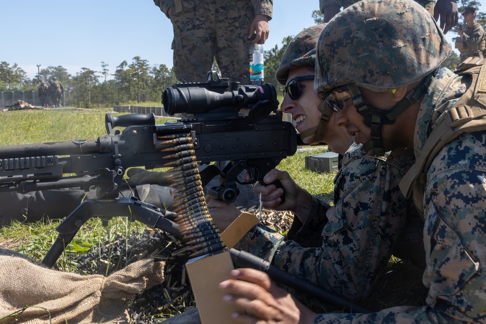 U.S. Marine reenlists during Mission Rehearsal Exercise 1-23