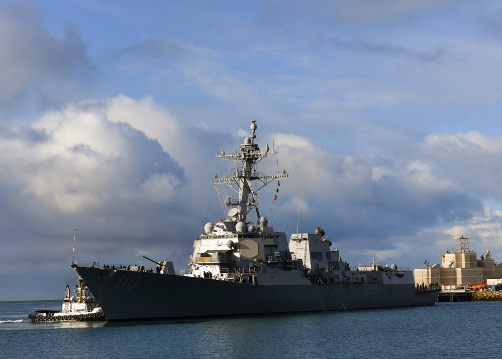 Aegis Guided-Missile Destroyer USS William P. Lawrence (DDG 110) Readies Herself at NSWC PHD