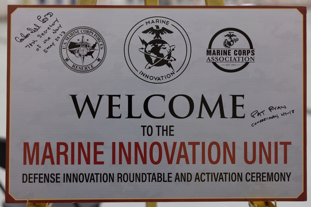 Marine Innovation Unit Activation Ceremony and Defense Innovation Roundtable