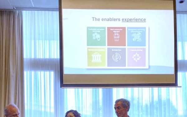 USACE-IWR representative, Bari Greenfeld speaks on MANABAS Coast panel