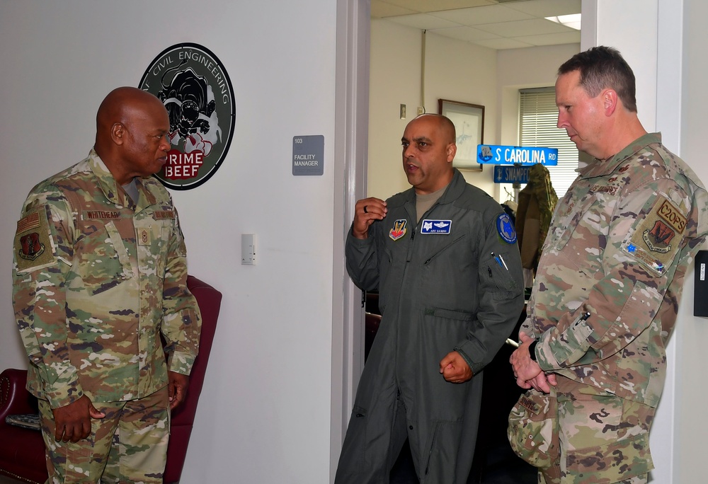 National Guard's top enlisted leader visits South Carolina 169th Fighter Wing, support units