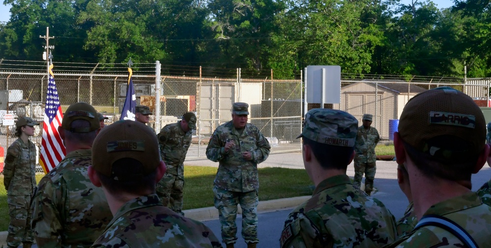 National Guard's top enlisted leader visits South Carolina Guard units