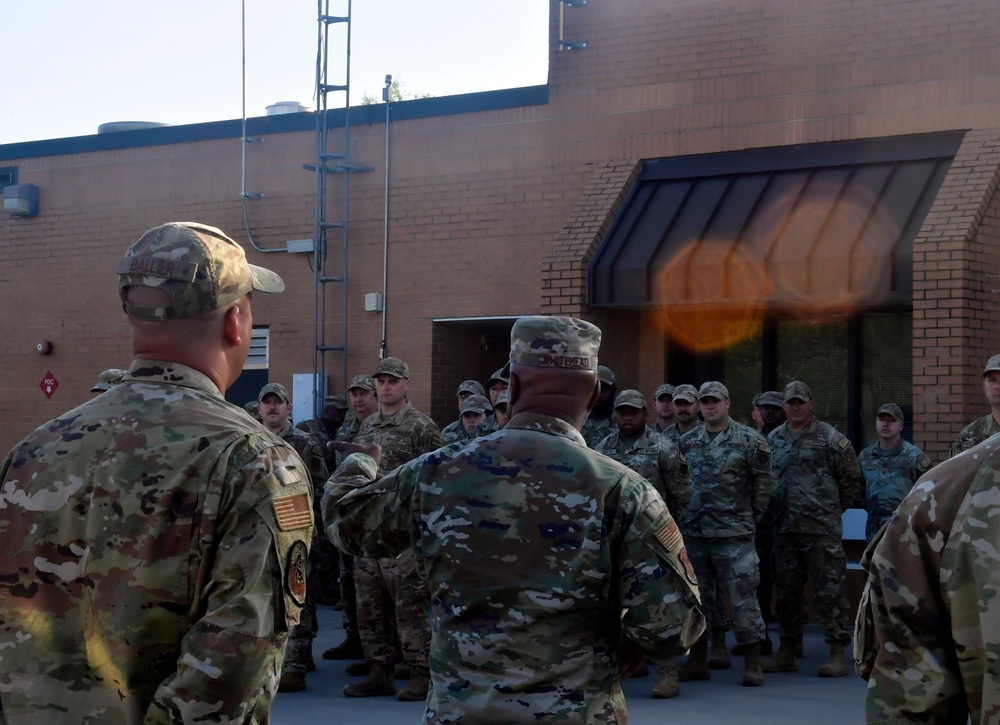 National Guard's top enlisted leader visits South Carolina Air National Guard