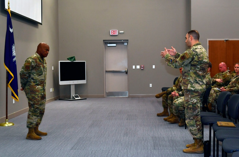 National Guard's top enlisted leader visits South Carolina Air National Guard