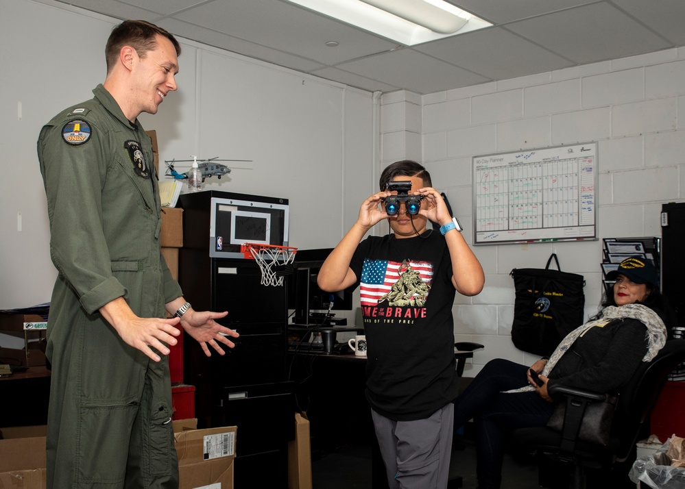 Students and Staff from Schools in the Greater San Diego area Tours HSM 71