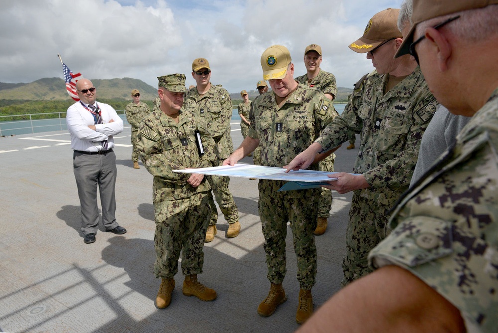 Regional Leadership Discuss Operational Needs Onboard the USS Emory S. Land