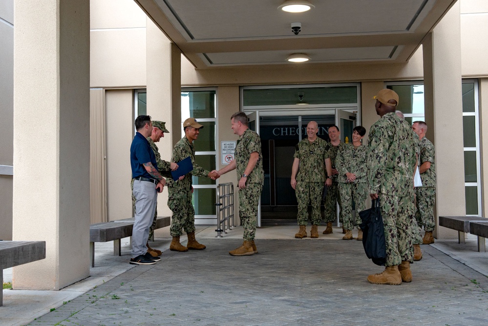 U.S. Pacific Fleet Commander Adm. Paparo Tours Branch Health Clinic Apra Harbor