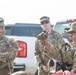 CSM Garza converses with the winners of the land navigation course