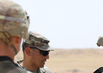Command Sgt. Maj. Garza visits Soldiers at U.S. Army Central's Best Squad Competition