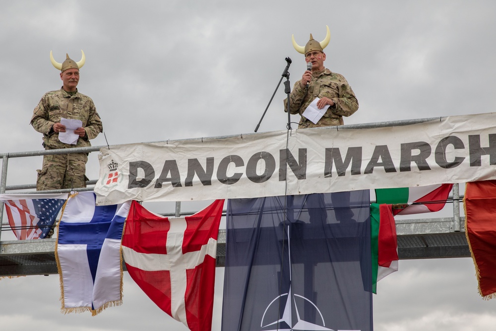 KFOR RC-E Soldiers participate in DANCON March