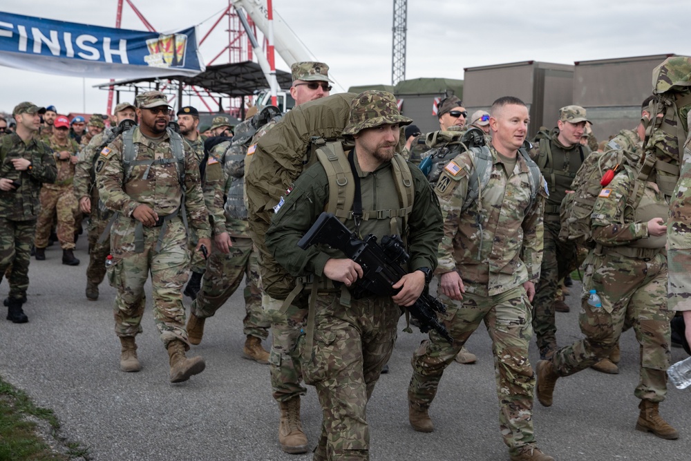 KFOR RC-E Soldiers participate in DANCON March