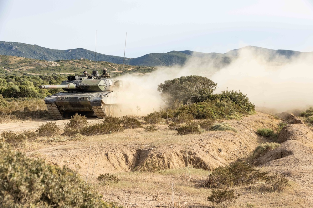 Exercise Noble Jump 23: Leopard Tanks
