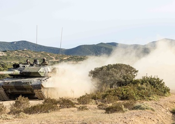 Exercise Noble Jump 23: Leopard Tanks