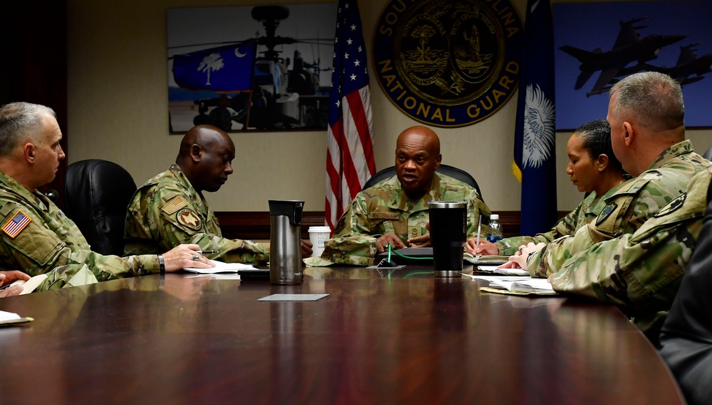 National Guard's top enlisted leader visits South Carolina Army National Guard