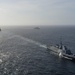 Allied ships sail together during exercise Formidable Shield 2023