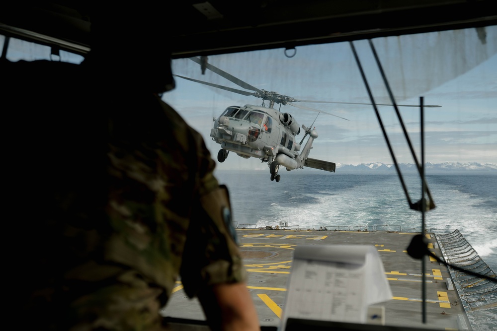 HDMS Esbern Snare (F342) participates in exercise Formidable Shield 2023