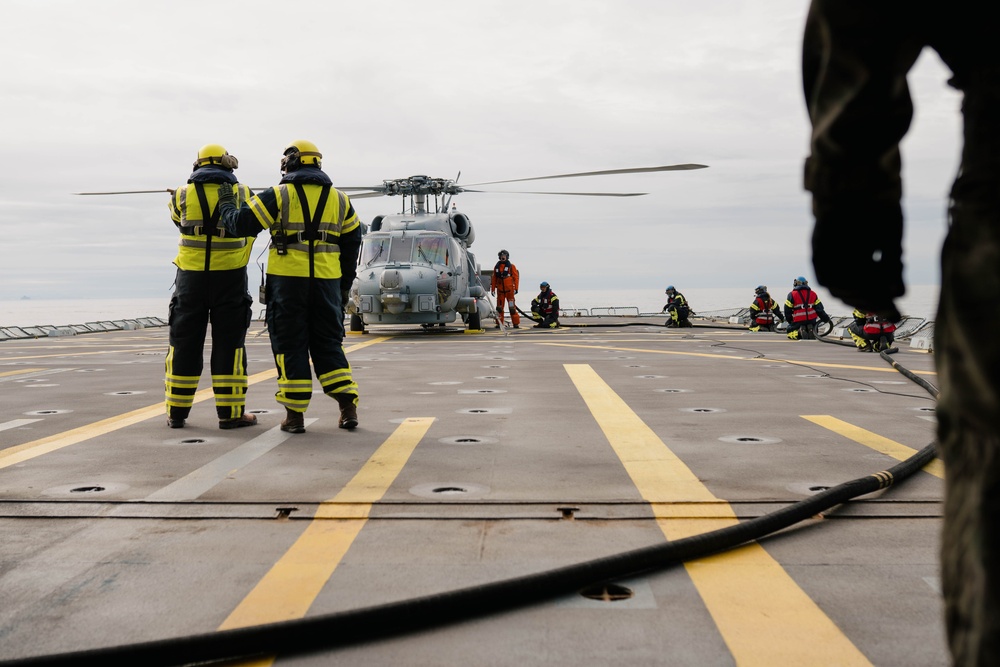 HDMS Esbern Snare (F342) participates in exercise Formidable Shield 2023
